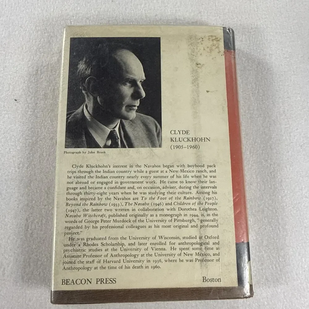 Navaho Witchcraft Clyde Kluckhohn Beacon Magic Folklore Anthropology TRUE 1stEd!